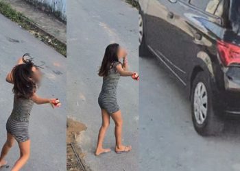 Vídeo mostra adolescente desesperada após quase ser sequestrada por 'carro preto' em Manaus