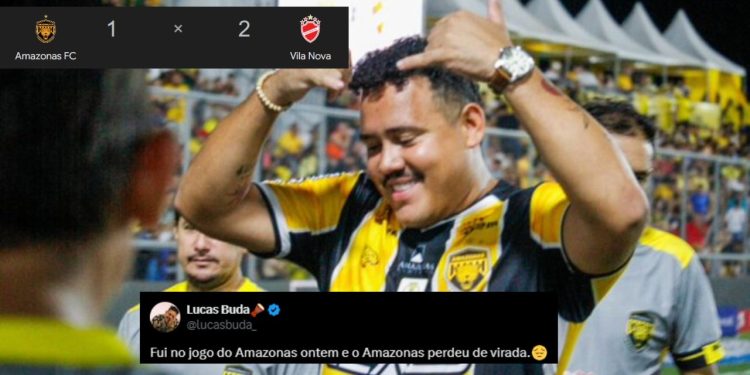 Pé frio? Ex-BBB Buda comenta sobre ter ido no jogo do Amazonas FC: "perdeu de virada"