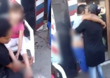 Vídeo mostra pai e filha que foram baleados 'sem querer' durante execução de 'Bodó' no Mauzinho