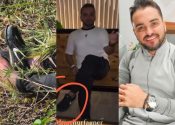 O biomédico estava acompanhado de amigos, um deles desconhecido pelo resto. Foto: Reprodução/Instagram