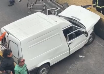 O grave acidente ocorreu nesta tarde de terça-feira (27). Foto: Reprodução