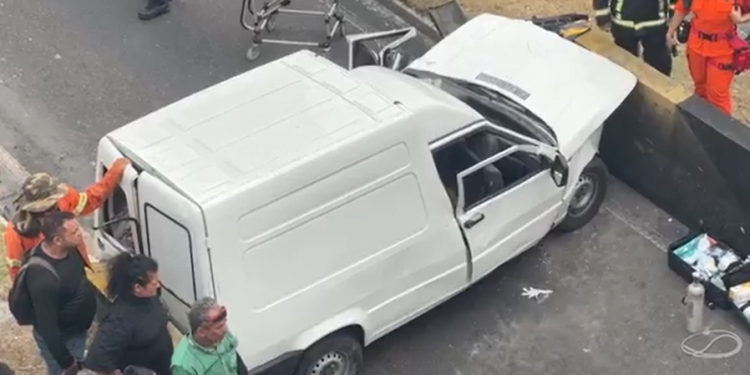 O grave acidente ocorreu nesta tarde de terça-feira (27). Foto: Reprodução