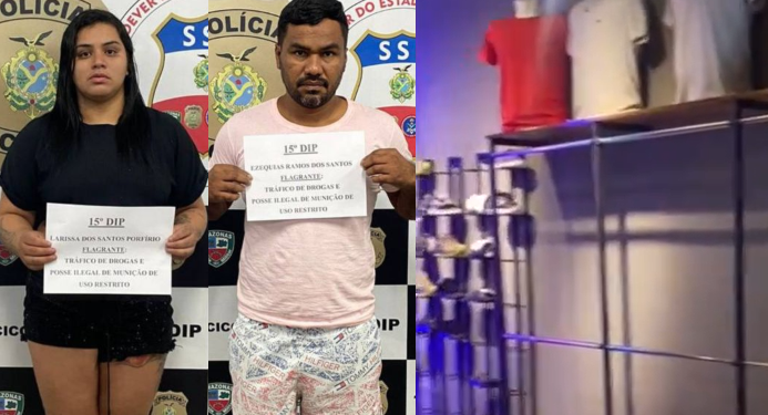 Os dois foram autuados por tráfico, mas já eram investigados pelo furto. Foto: Reprodução