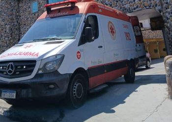 O homem foi socorrido e levado a um hospital da cidade. Foto: Reprodução