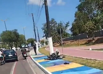 O acidente foi na tarde desta quinta-feira (15). Foto: Reprodução