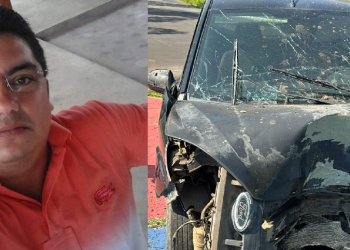 O trágico acidente ocorreu nesta sexta-feira (16) e o homem morreu na hora. Foto: Reprodução