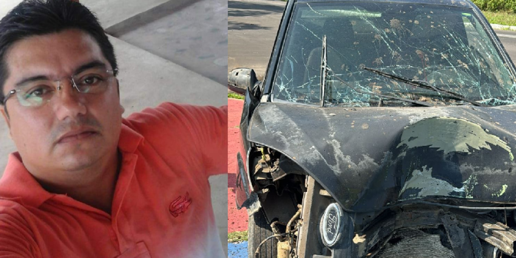 O trágico acidente ocorreu nesta sexta-feira (16) e o homem morreu na hora. Foto: Reprodução