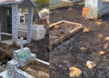 Cenas de desrespeito com quem já se foi. Foto: Reprodução