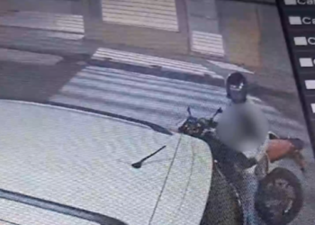 O crime foi filmado por uma câmera de segurança. Foto: Reprodução