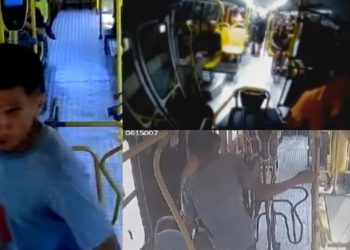 Polícia divulga vídeos e o rosto de homem conhecido por assaltar diversos ônibus em Manaus; veja