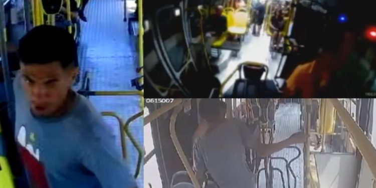Polícia divulga vídeos e o rosto de homem conhecido por assaltar diversos ônibus em Manaus; veja