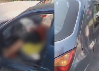 Vídeo forte: Polícia investiga se homem achado morto dentro de Celta no Centro foi vítima de hom1cídio ou acidente