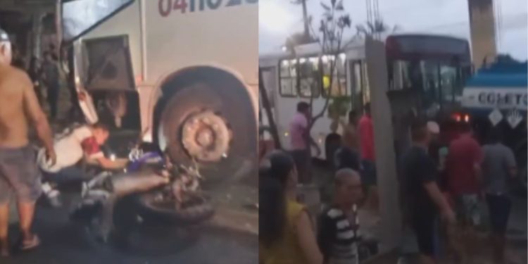 Vídeos: Ônibus perde o freio ao descer ladeira e deixa 6 pessoas feridas na zona leste de Manaus
