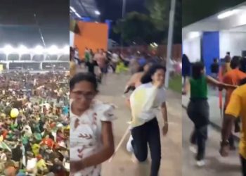 Vídeos: Convenção de Adail Pinheiro é marcada por intensa confusão generalizada, supostos tiros e pessoas feridas