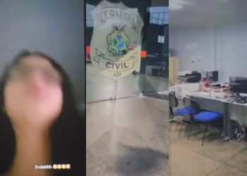 "Rotina de merd4": Estagiária posta vídeo reclamando de trabalhar na Delegacia de Homicídios em Manaus