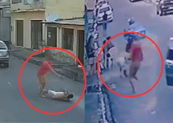 Câmera registrou jovem sendo metralhado por pistoleiro no meio da rua no São José