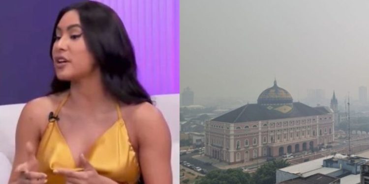 Isabelle aproveita visibilidade nacional e fala sobre queimadas na Amazonas: "Momento de sufoco, horrível"
