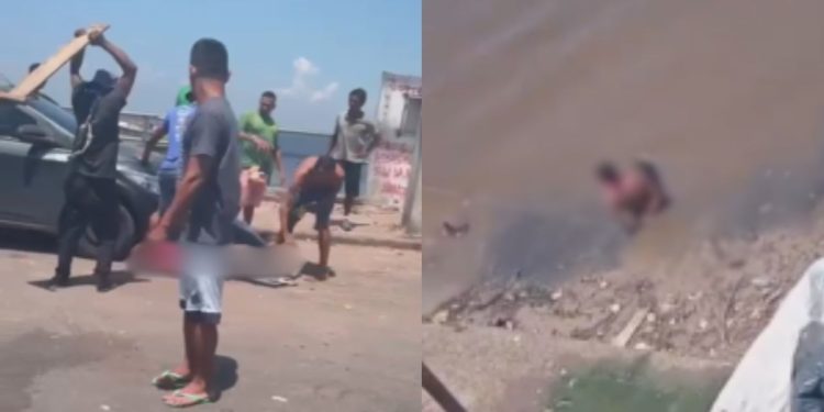 Vídeo: Traficantes não perdoam 'caloteiro' na Manaus Moderna e resolvem dívida na ripada