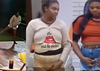 Raquel se coça na frente de todo mundo sem vergonha nenhuma. Foto: Reprodução