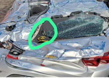 O acidente chocante ocorreu na tarde desta terça-feira (3). Foto: Divulgação