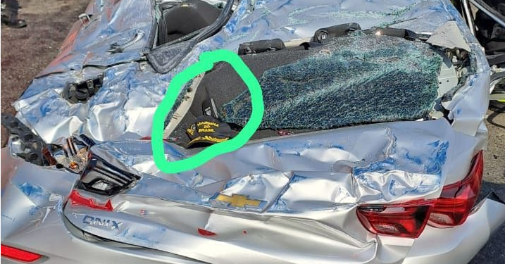 O acidente chocante ocorreu na tarde desta terça-feira (3). Foto: Divulgação