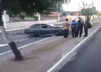 O acidente ocorreu na manhã deste domingo (1º). Foto: Reprodução