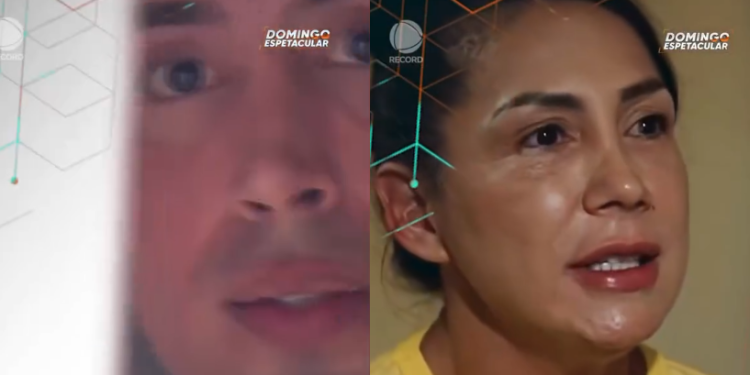 Irmão e mãe da ex-sinhazinha foram entrevistados em Manaus pelo jornalista. Foto: Reprodução