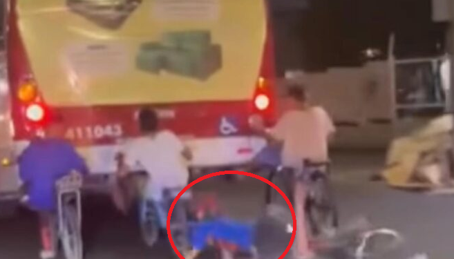 As imagens divulgadas pelo Trânsito Manaus repercutiram nas redes. Foto: Reprodução