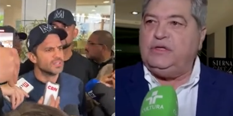 O ex-coach deu uma entrevista coletiva nesta segunda-feira (16). Foto: Reprodução