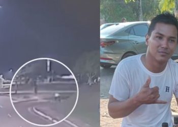 Vídeo: Motoqueiro morre em acidente em Presidente Figueiredo após pilotar sem capacete