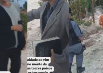 Vídeo: Durante oração, homem invade campo e dá facada nas costas de varão em Manaus: 'o inimigo fica furioso'