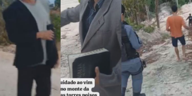 Vídeo: Durante oração, homem invade campo e dá facada nas costas de varão em Manaus: 'o inimigo fica furioso'