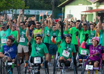 Os atletas saíram da avenida Darcy Vargas, passaram pela avenida Maceió, rua João Valério, avenida Djalma Batista, finalizando a corrida novamente na avenida Darcy Vargas, em frente à EST/UEA. Foto: Divulgação