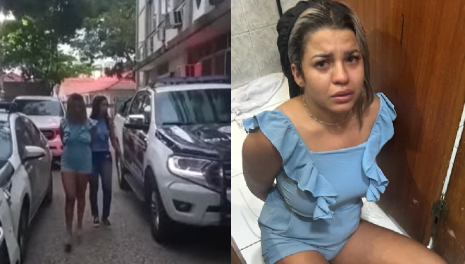 A jovem foi presa em Copacabana, no Rio de Janeiro. Foto: Reprodução