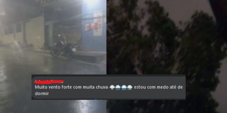 Vídeos: Ventania e chuva forte durante a madrugada deixa moradores assustados em Manaus: 'medo'