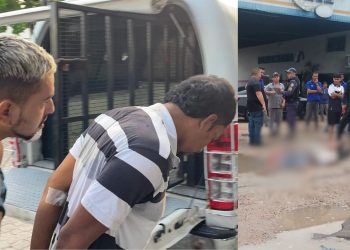 Vídeo mostra dupla que tentou assaltar estudantes sofrendo após levar 't1ro e p0rrada' no Canaranas