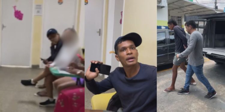 Vídeo: Dentro de UBS, investigador grava prisão de filho que ameaçou o pai idoso em Manaus
