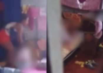 Vaza vídeo que comprova que mãe espanc@va a filha de 7 anos e 'trep@va' na frente dela no AM