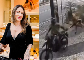 Cecília estava com uma amiga no bairro Leblon. Foto: Reprodução