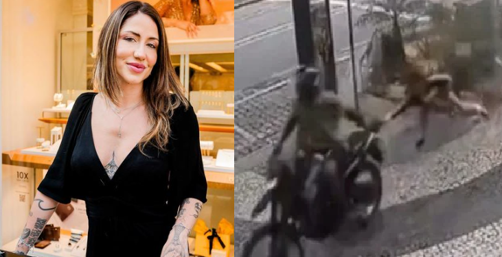 Cecília estava com uma amiga no bairro Leblon. Foto: Reprodução