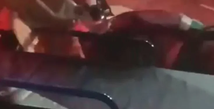 O acidente ocorreu na noite de sábado. Foto: Reprodução