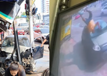 O acidente ocorreu durante a manhã desta sexta-feira (22). Foto: Divulgação