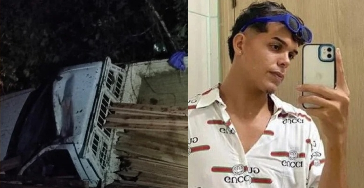 O jovem não resistiu ao ser esmagado. Foto: Divulgação