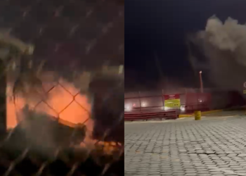 O incidente ocorreu na madrugada. Foto: Reprodução