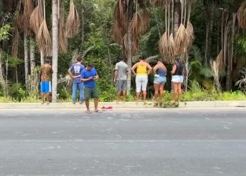 A vítima é um homem e ele não estava identificado. Foto: Reprodução