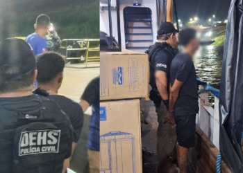 A prisão ocorreu dentro de uma embarcação. Foto: Divulgação/PC-AM