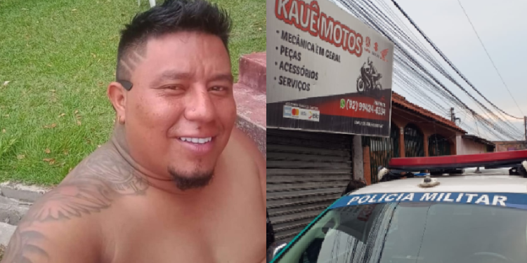 Raimundo estava trabalhando dentro da própria oficina. Foto: Reprodução