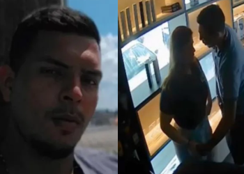 O homem está na mira da polícia e foi identificado. Foto: Reprodução