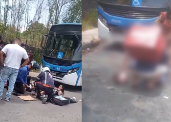 Em vídeos, ela aparece no chão chorando de dor. Foto: Reprodução