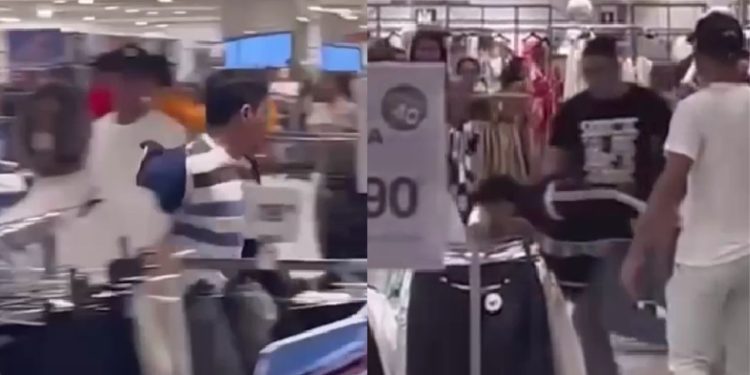 Vídeo mostra rapaz que se m@stub0u para menina de 6 anos sendo perseguido no Amazonas Shopping